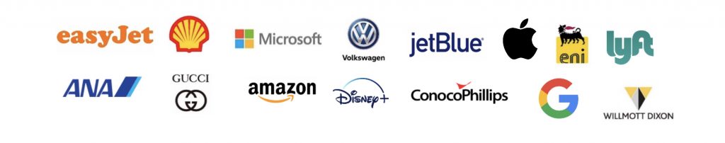 List of company logos committed to reducing carbon output