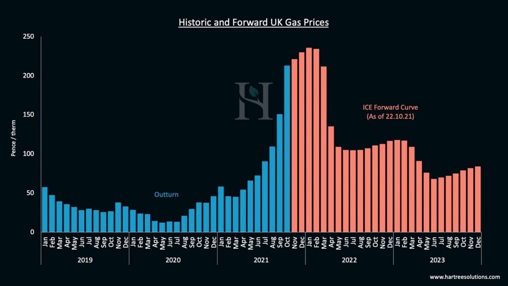 Historic and Forward UK Gas prices